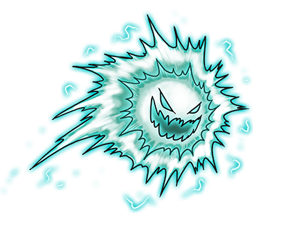 At one point, I developed something of an insistance that all Kreatures should be based on animals, but that's a boring and creatively stifling approach to monster design so I dropped it. Ballectric is a revamp of a Kreature from my first draft that was basically a floating electrical atomic nucleus. Ballectric01