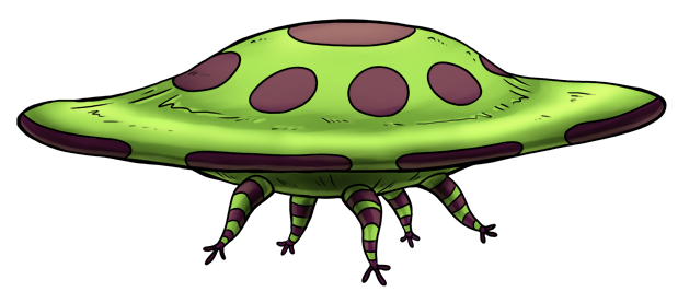 I tried for years to come up with a satisfactory meta-form for Mushreath. In the end I decided to go in an unexpected direction and based its final form on a flying saucer instead. I later created Fungislither to bridge the gap. Fungisaucer01