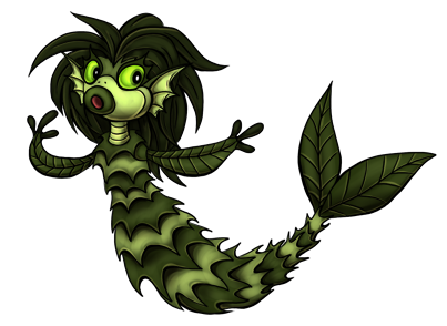 Merkelp was born from a desire for more Kreatures based on classic monsters. I didn't want it to look overly anthropomorphic so I added in traits of leafy sea dragons, stonefish and emerald sea slugs. Merkelp01