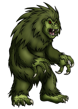 I don't have a whole lot to say about this Kreature. I came up with the name pun and the design followed. The idea for algae-tinted fur came from Tree Sloths. Grassquatch01