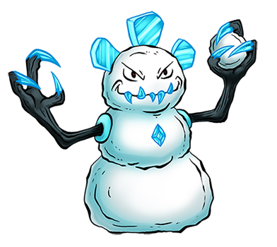 Snowblin is a revamped version of a snowman Kreature from my first draft. At some point I got a Serious Stick up my ass and sent it to retcon hell. It's been fun reimagining these irreverent, cartoony Kreatures.