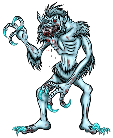 A yeti seemed like an intuitive next step for a sasquatch-type monster. To spice it up a bit I sprinkled a twinge of Wendigo on it.